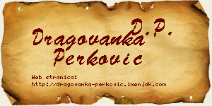 Dragovanka Perković vizit kartica